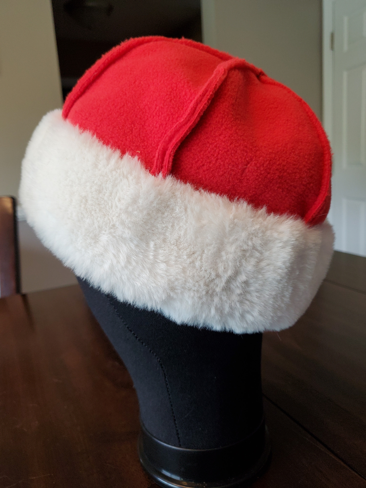 Viking Birka Hat Red Polar Fleece Small