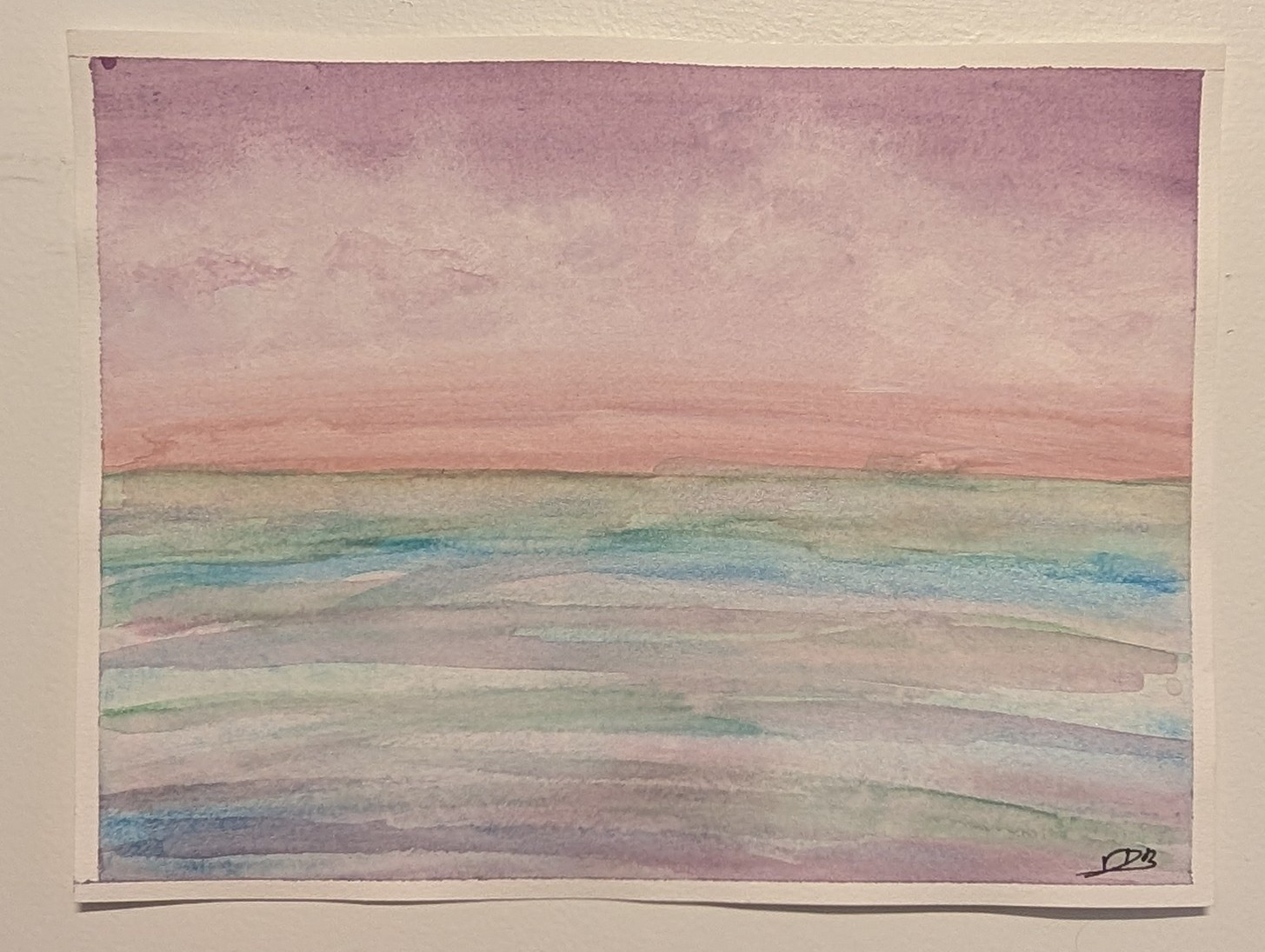 "The Mermaid Sea" Watercolor Painting