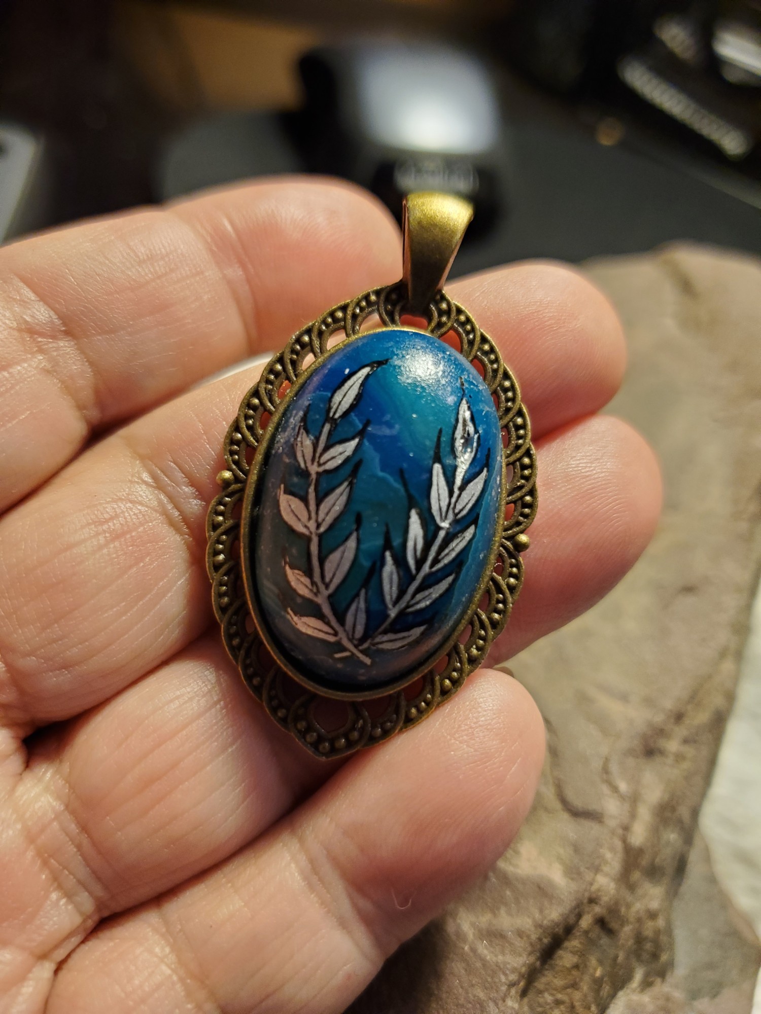 Laurel Larimar Pendant