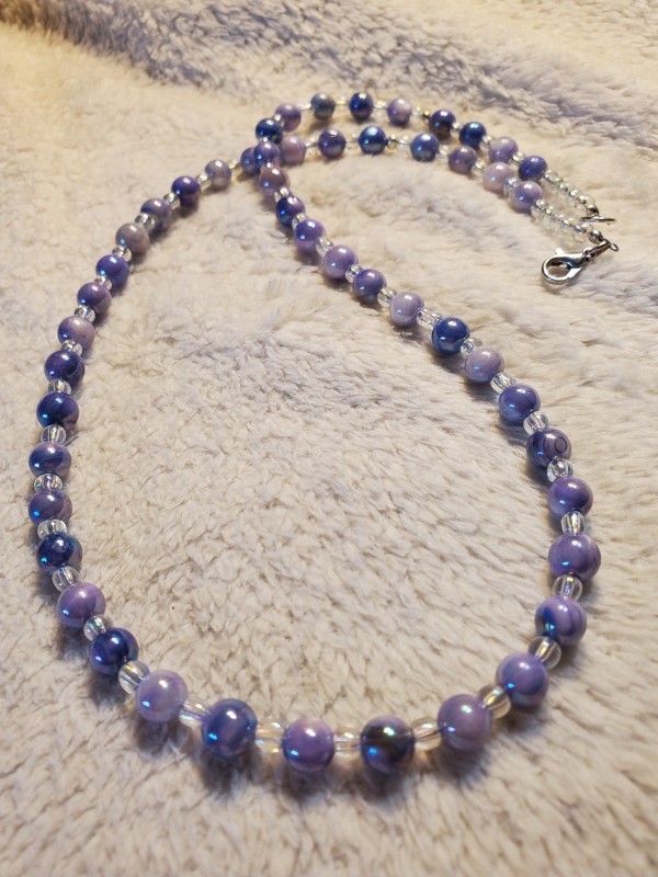 Lavender Glass Necklace