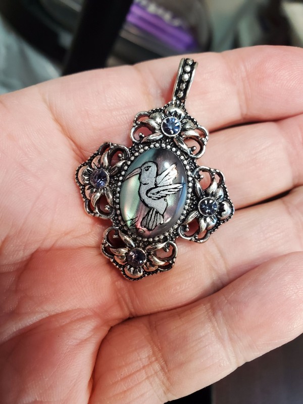 Hummingbird in Abalone and Alloy metals