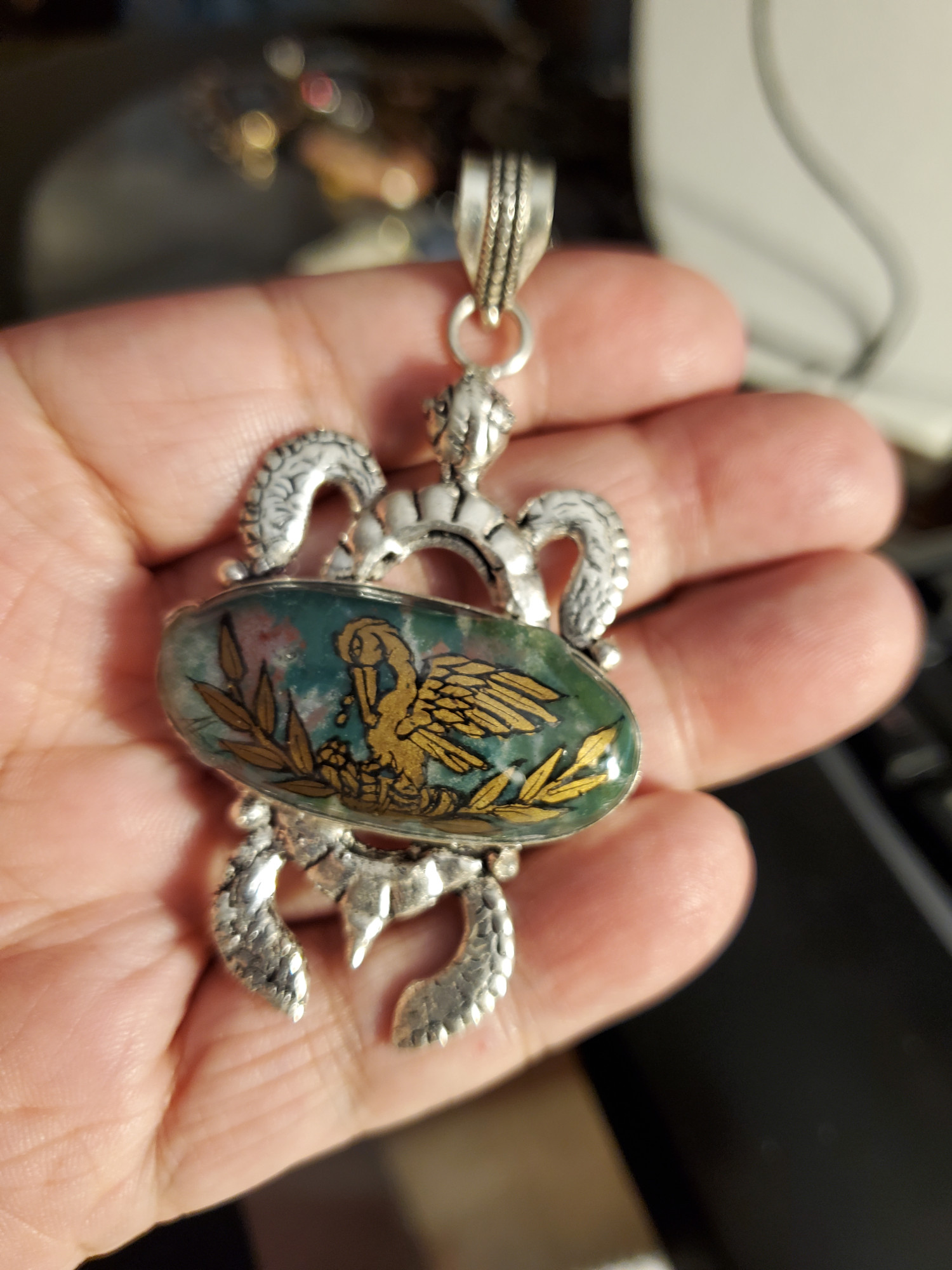 Pelican Turtle Pendant