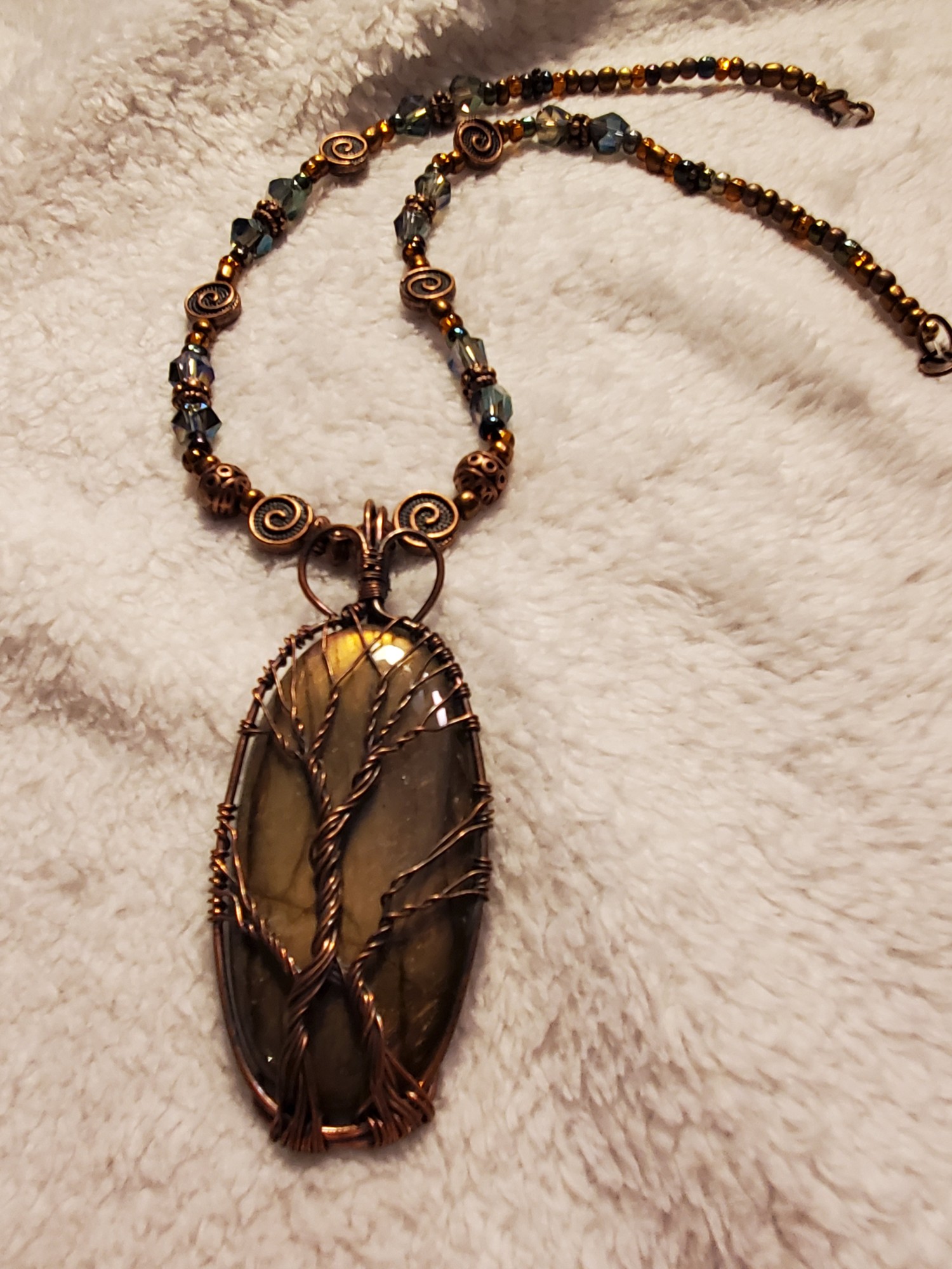 Tree of Life Labradorite Necklace