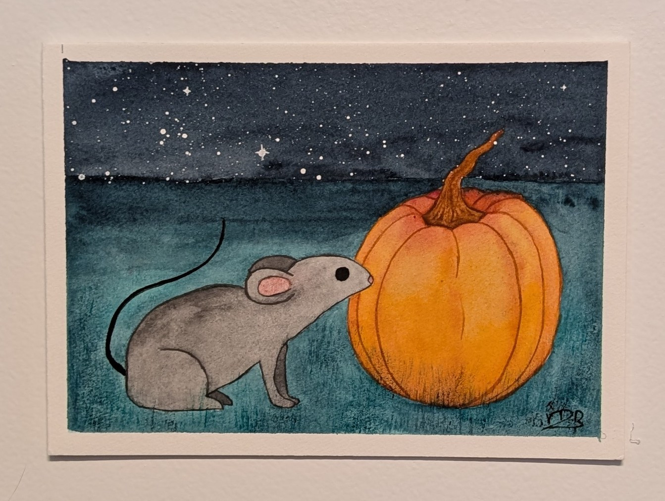 "Midnight" Watercolor Painting