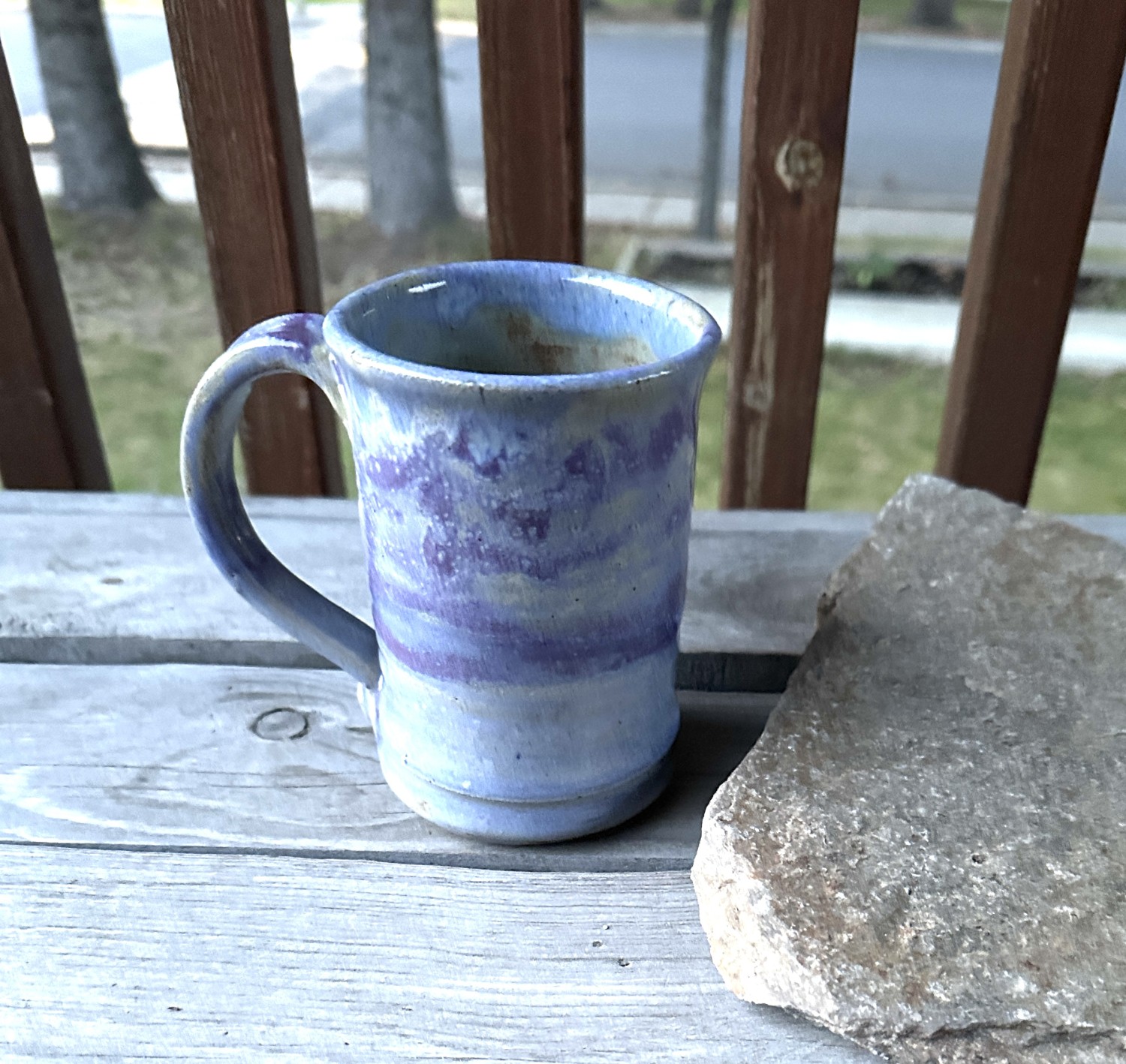 Light Blue and Purple Mug