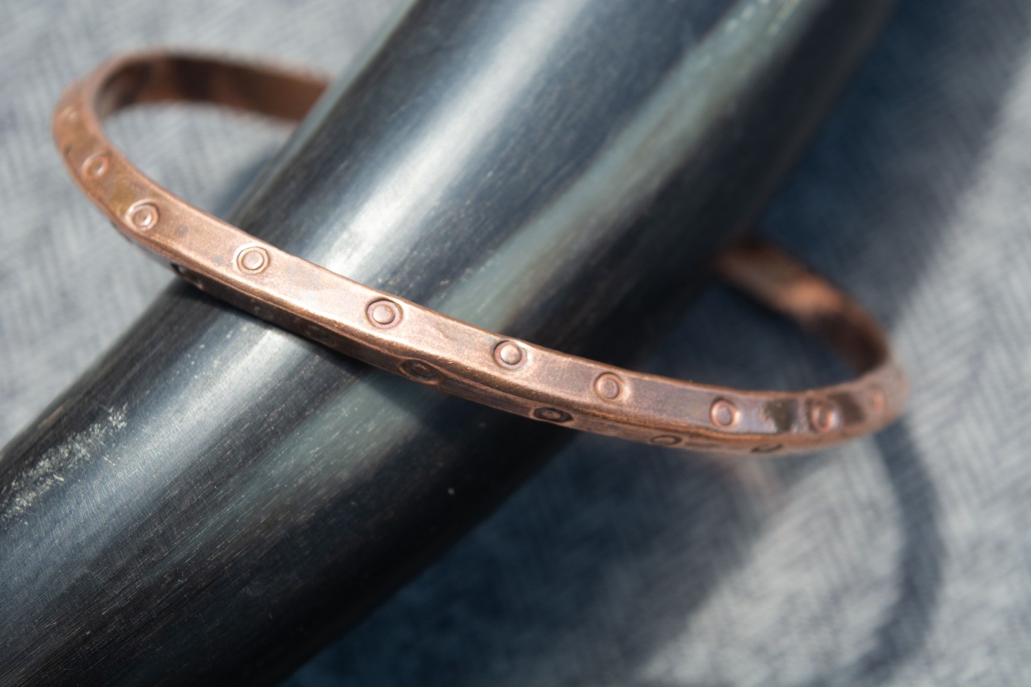 Forged Copper Money Ring