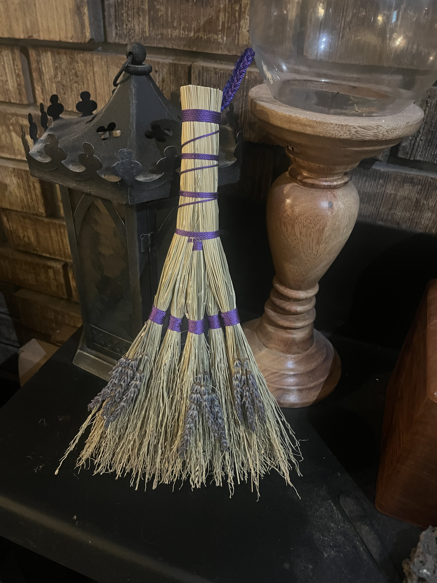 Purple Japanese whisk with lavender