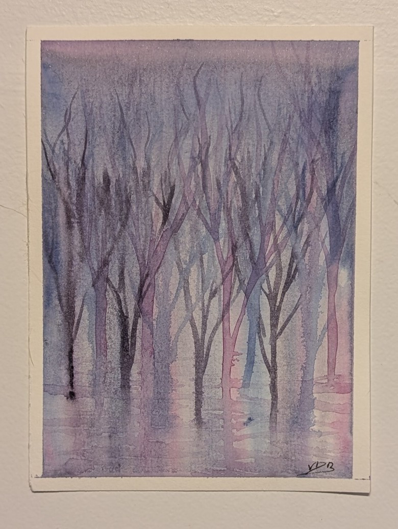 "Forest of Glass" Watercolor Painting