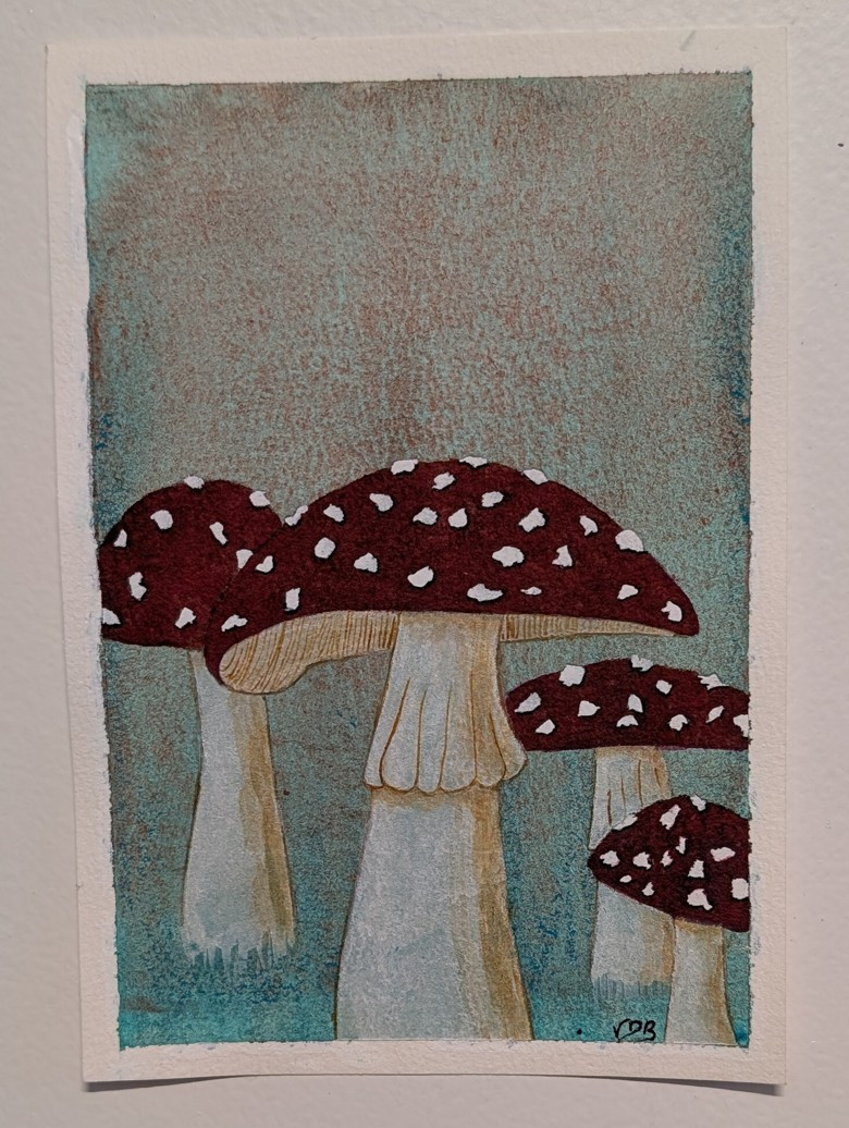 "Deep Dark" Watercolor Painting