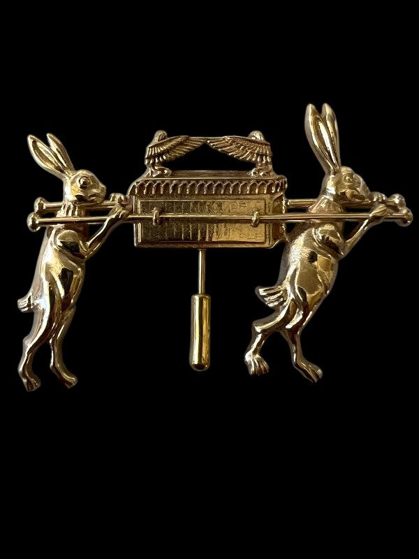 Battle Bunnies - Medieval - Bunnies of the Lost Ark - Originalckler - Medieval-Style Pin - Bestiary