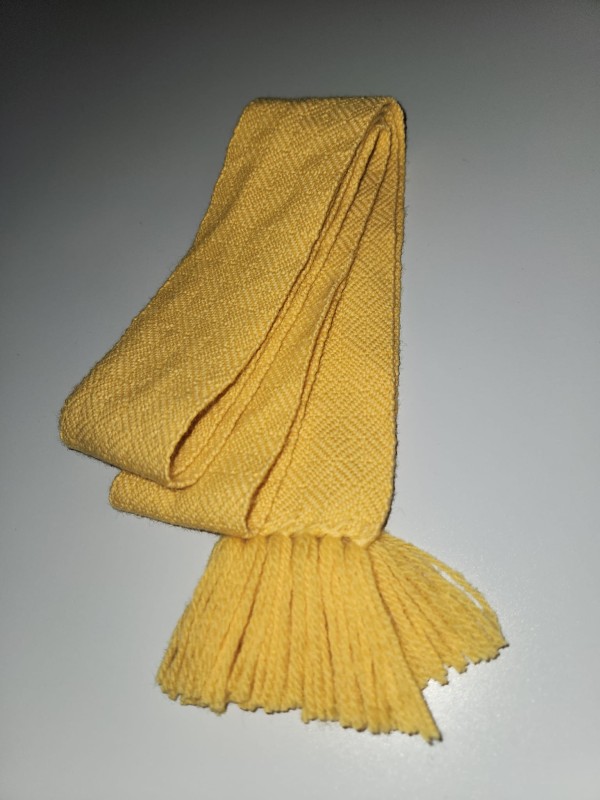 Handwoven Yellow Belt 100% Wool