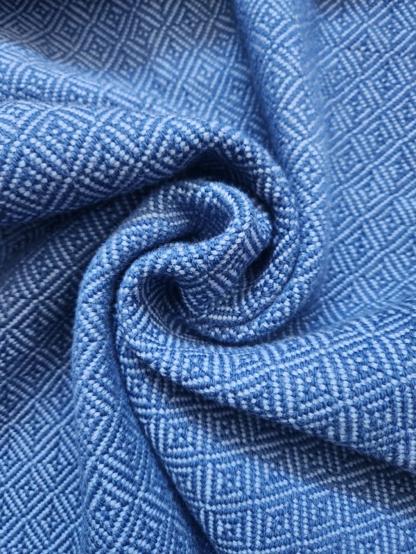 Dreaming in Blue Shawl 100% Wool