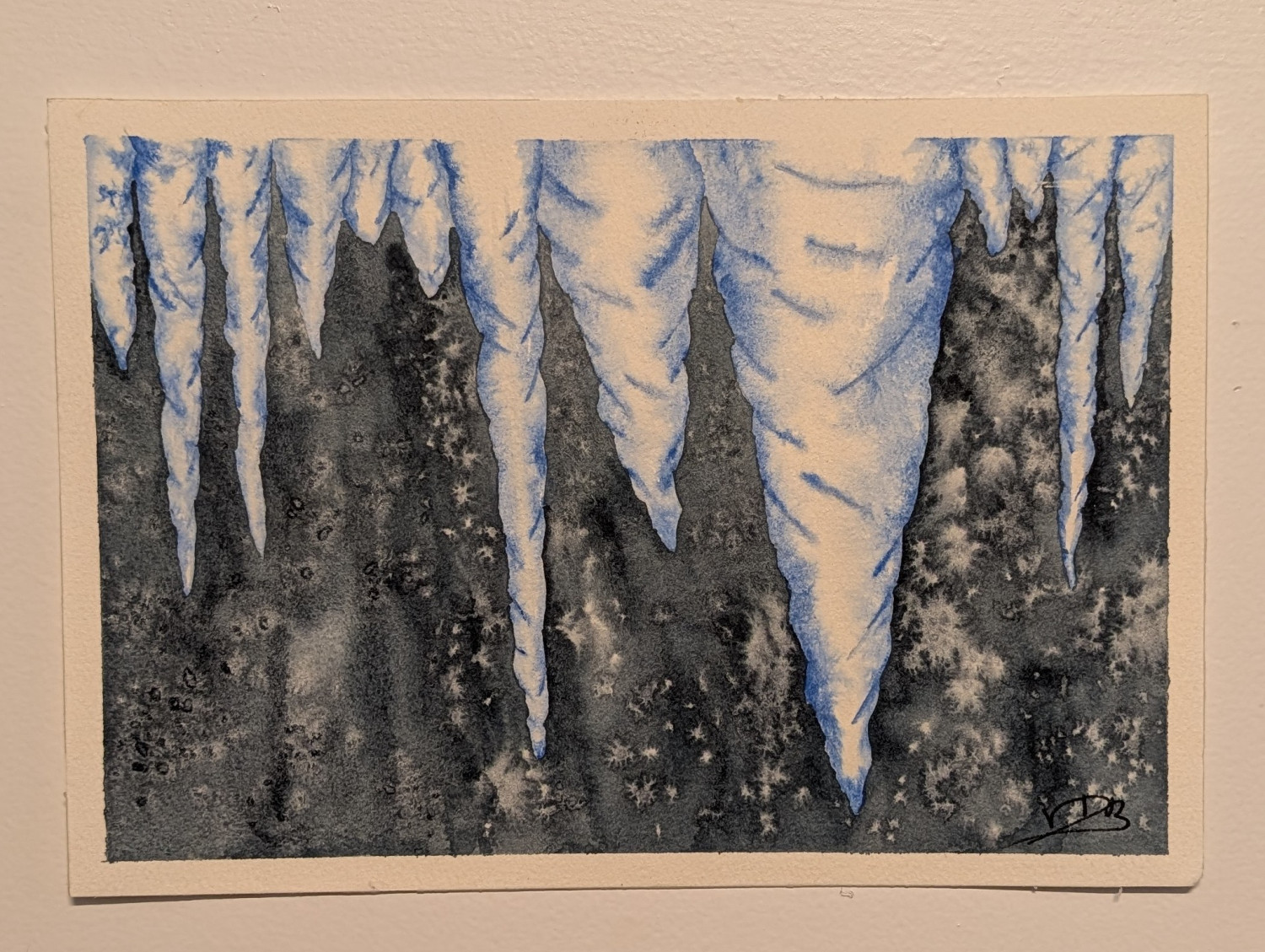 "Icicles" Watercolor Painting