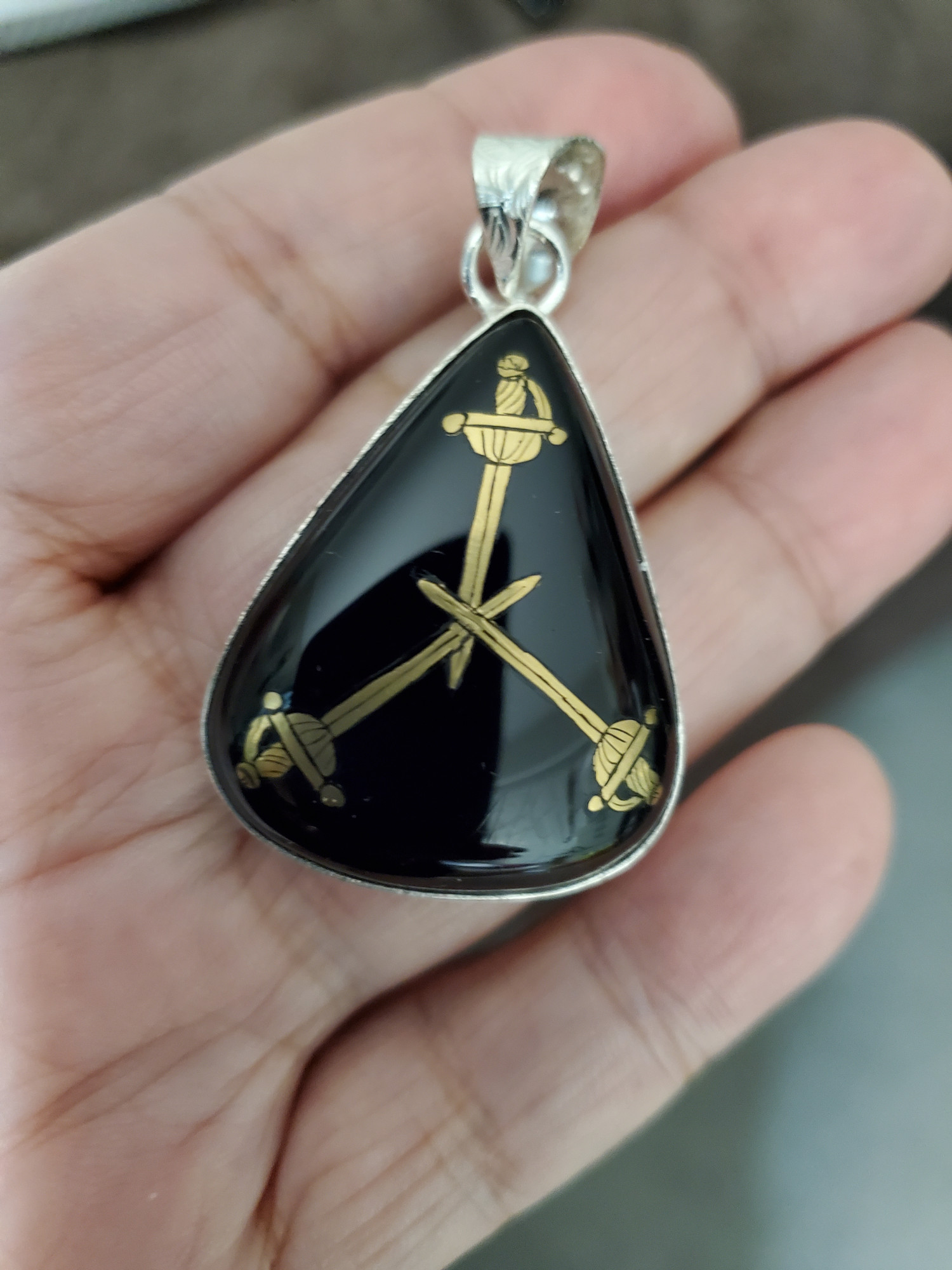 MoD Onyx Sterling Silver Pendant