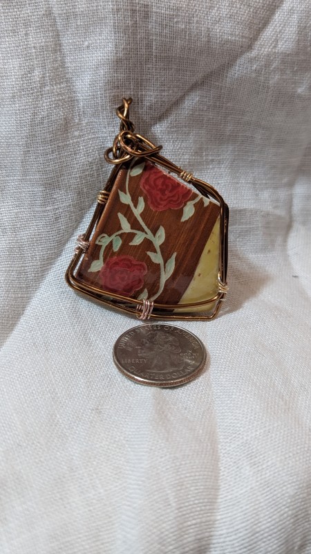 Ceramic shard pendant