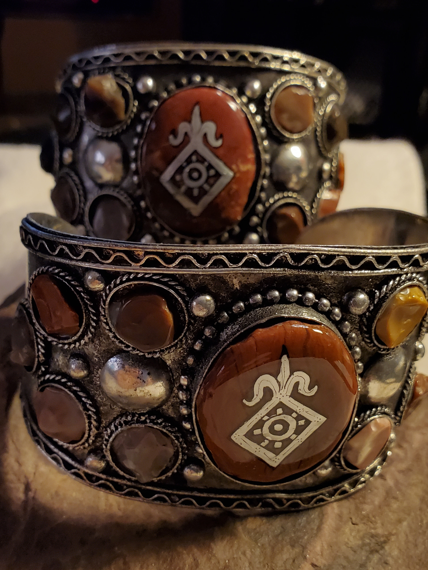 Order of the Mark Cuff Bracelet Set Jasper 3