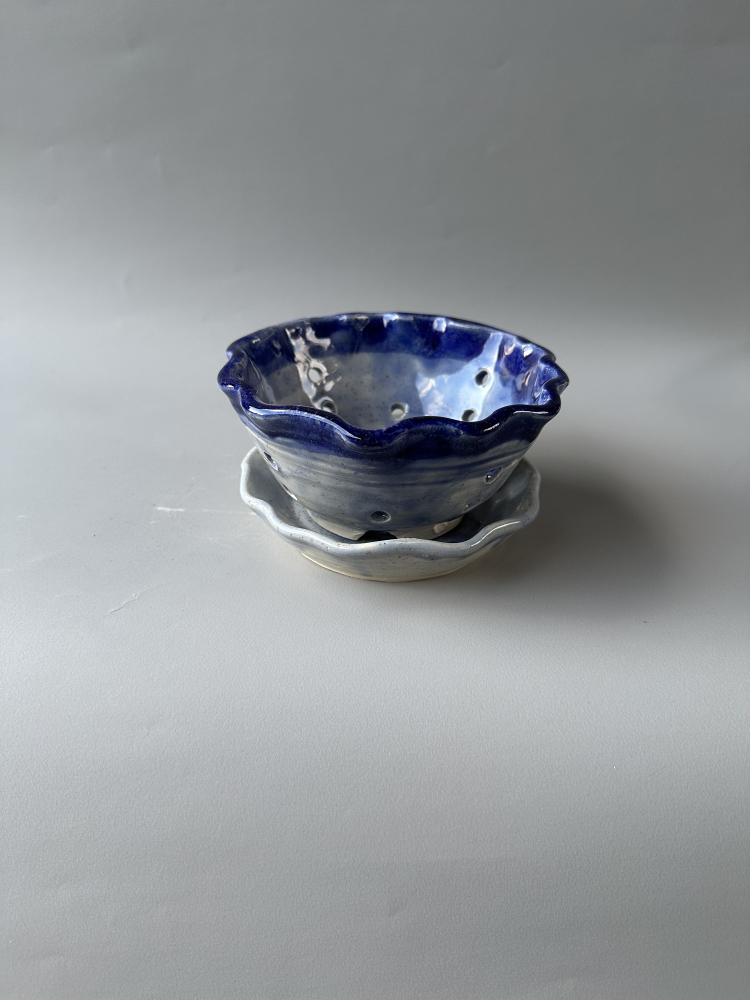 Blue Berry Bowl, Colander