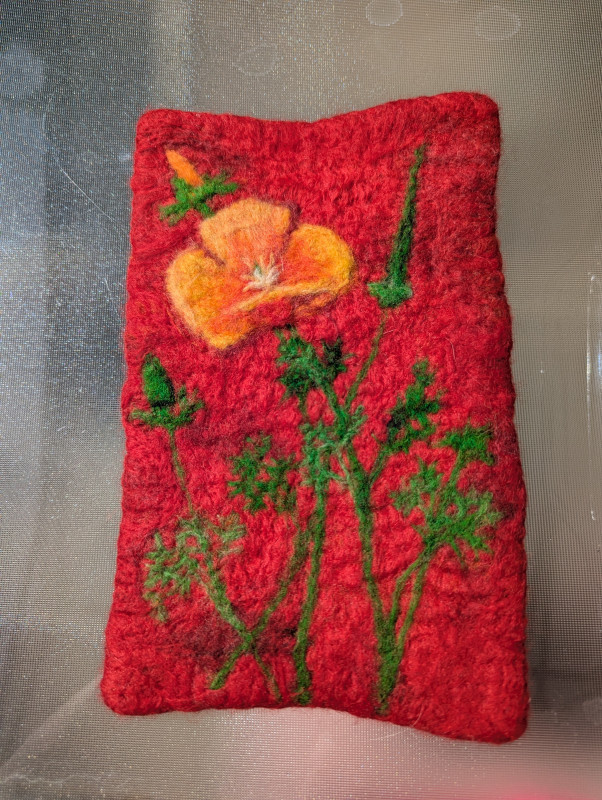Golden Poppy Hot pad