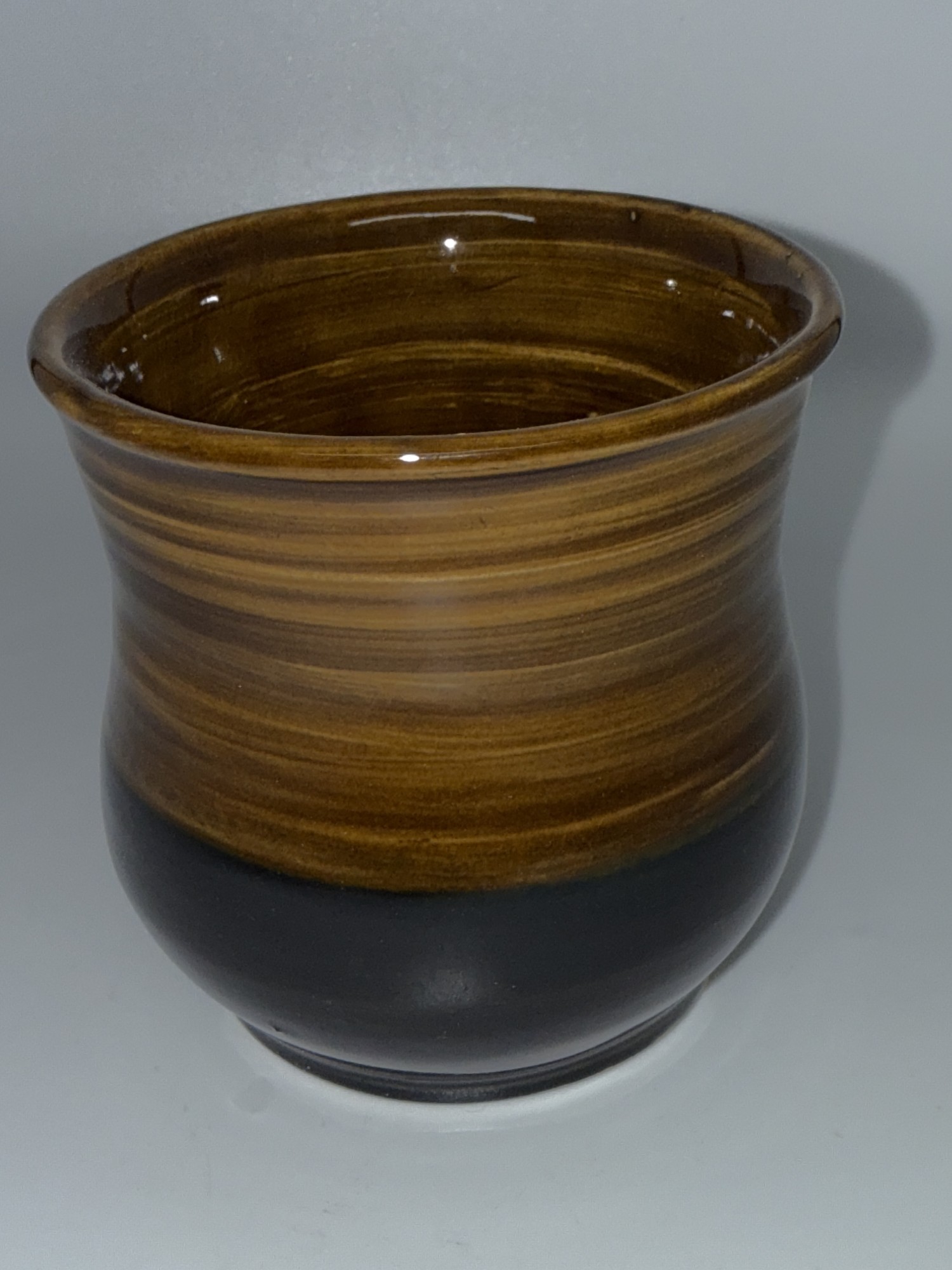 Brown and Black Cup