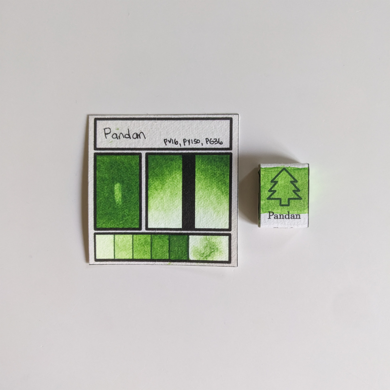 Pandan | Handmade Watercolors | Vegan