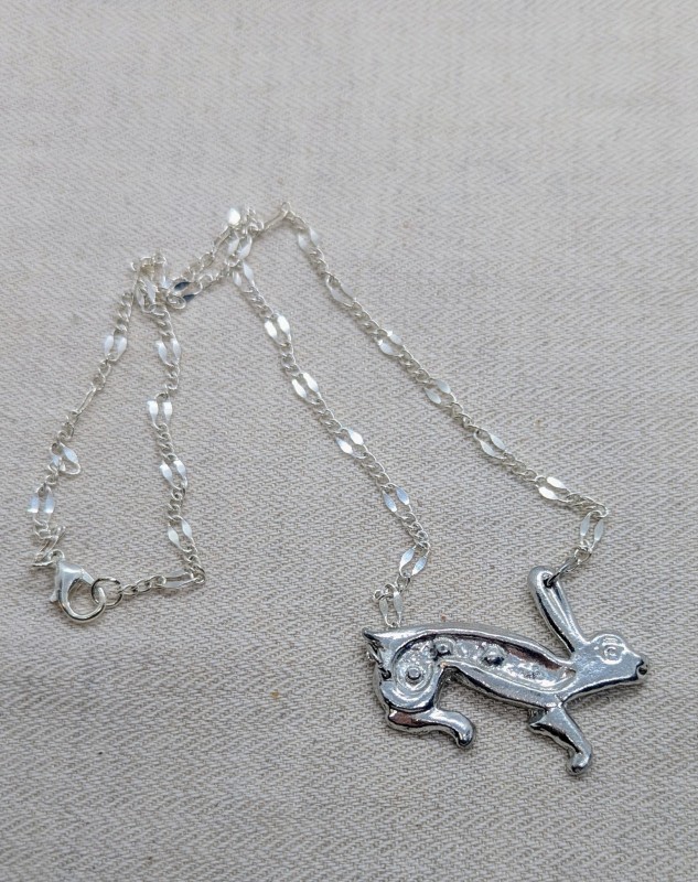 Roman Inspired Rabbit Necklace