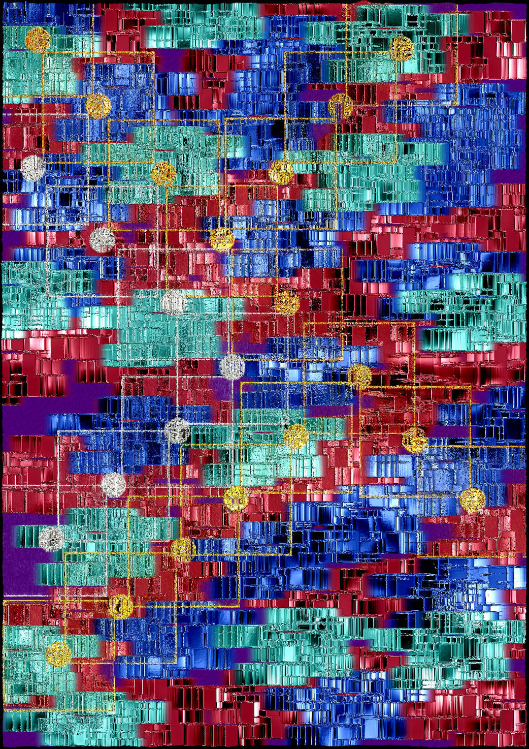 Vibrant Geometric Mosaic