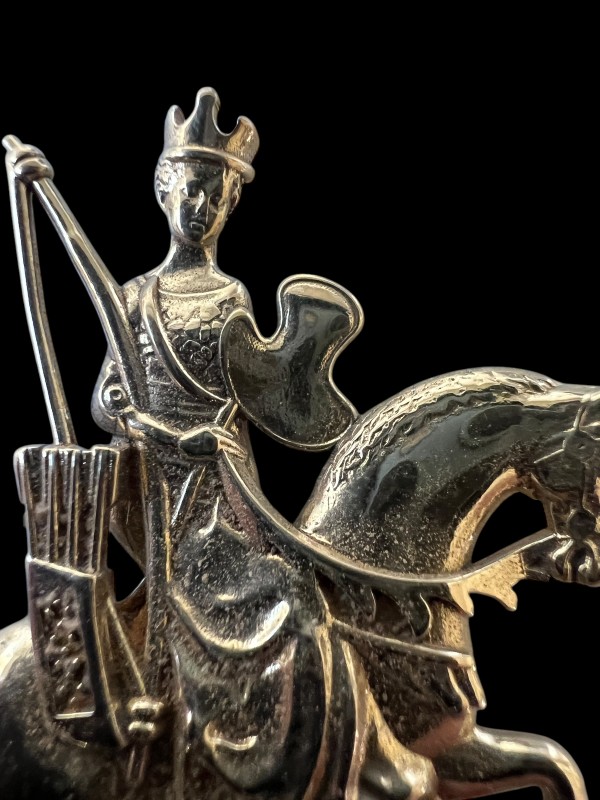 Lady Archer on Horseback - 15th century - Medieval-Style Pin