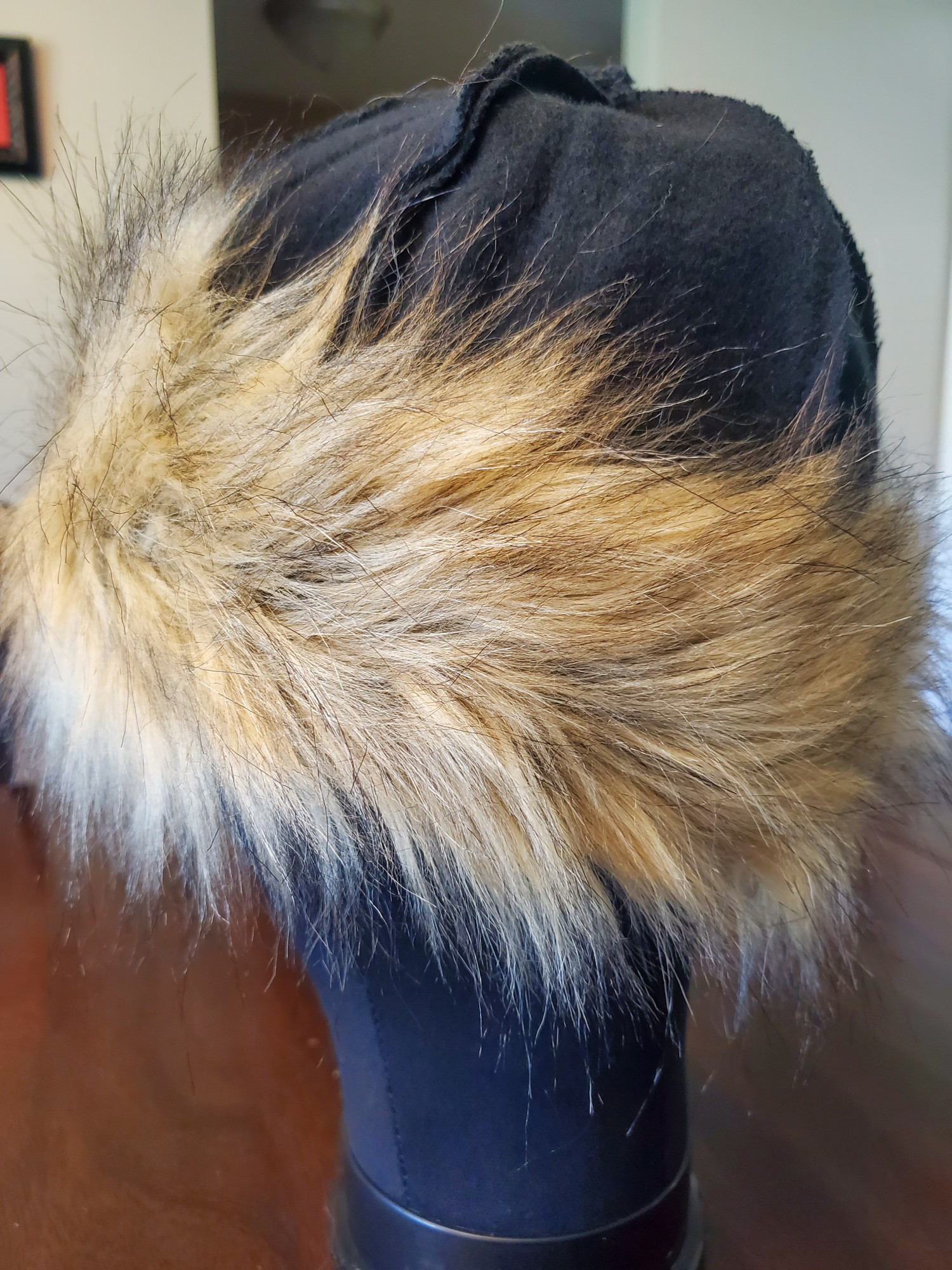 Viking Birka Hat Black Mohair Wool Small