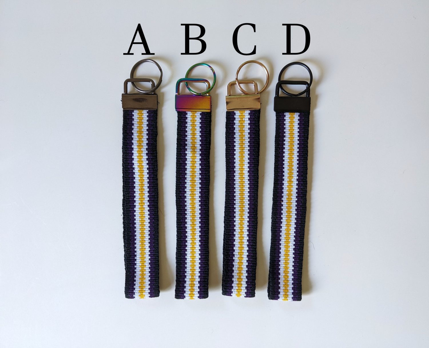 Handwoven Non-Binary Pride Wristlet