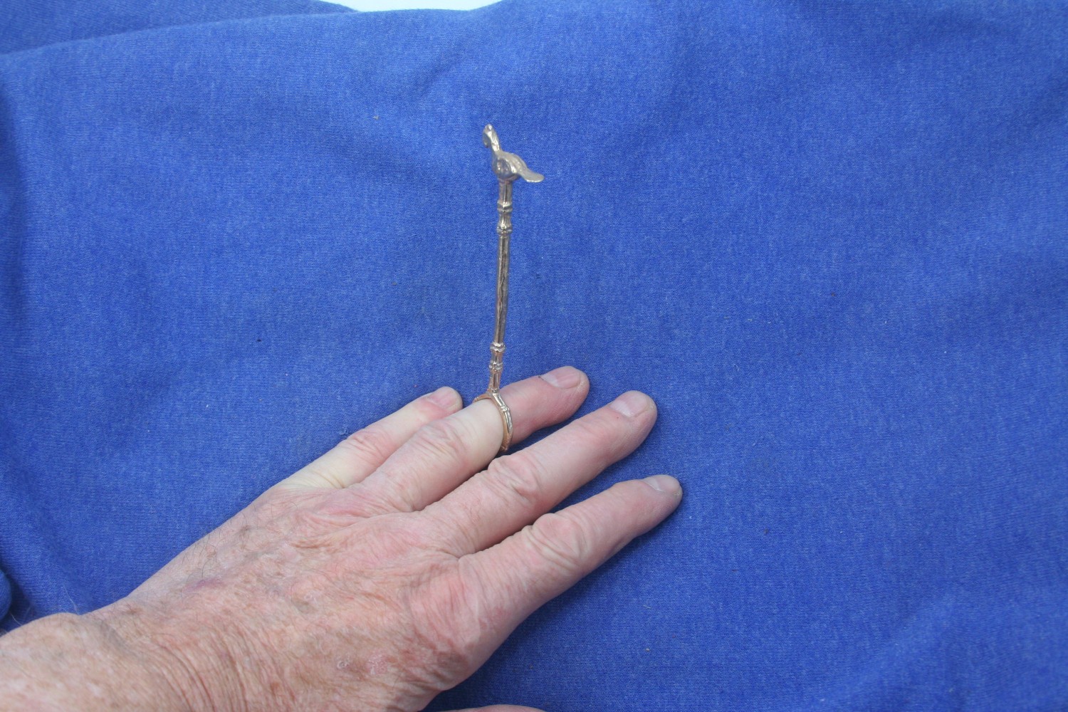 1st to 4th C. Bronze Roman Finger Distaffs