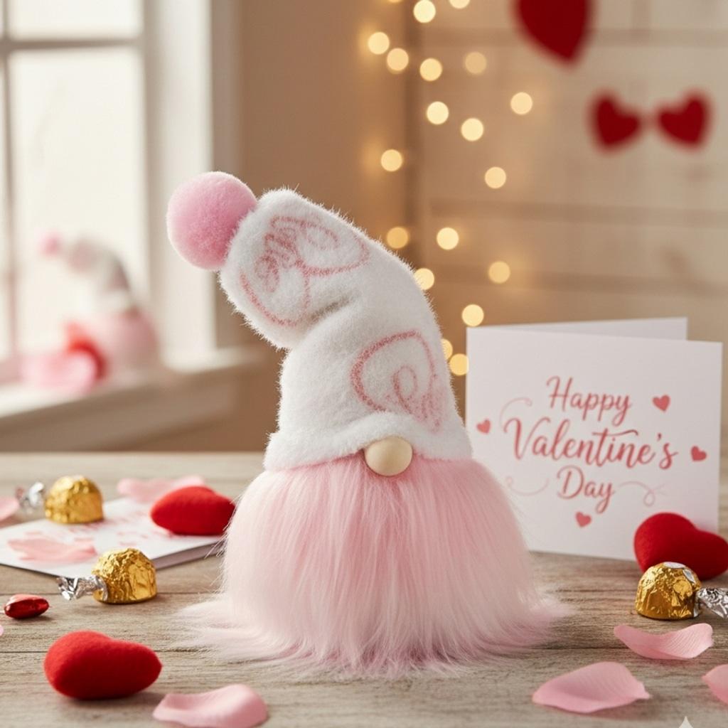 Valentine's Day Gnome Gift Shelf Sitter Home Decor