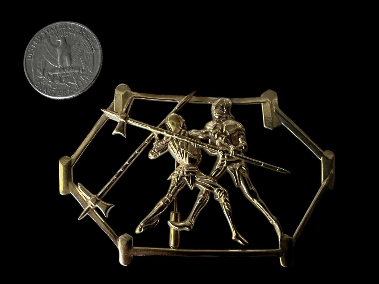 Hans Talhoffer - Poleaxe Combatants - Harnischfechten - BIG Brooch - Pin - Medieval