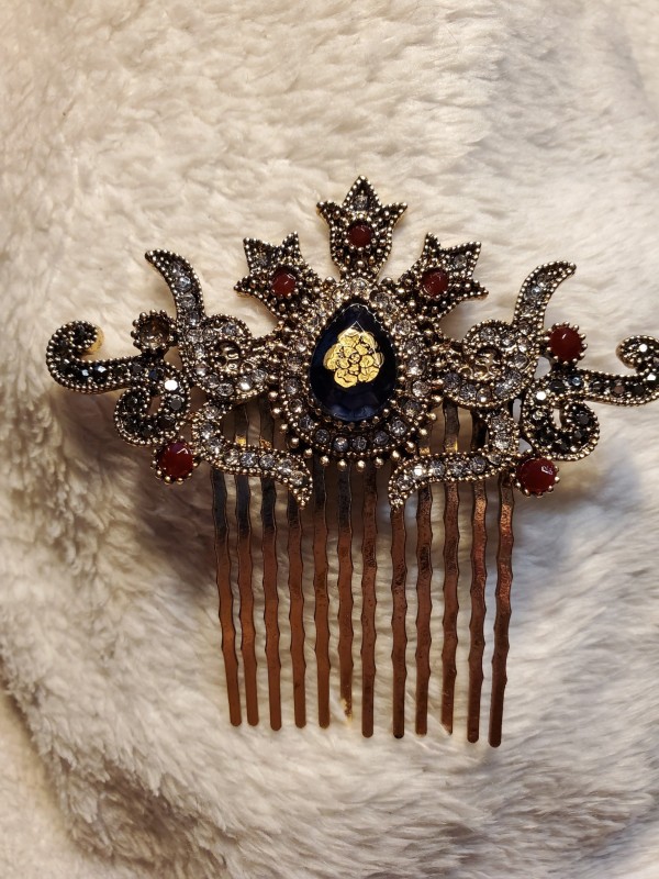 Rose Blue Hair Ornament