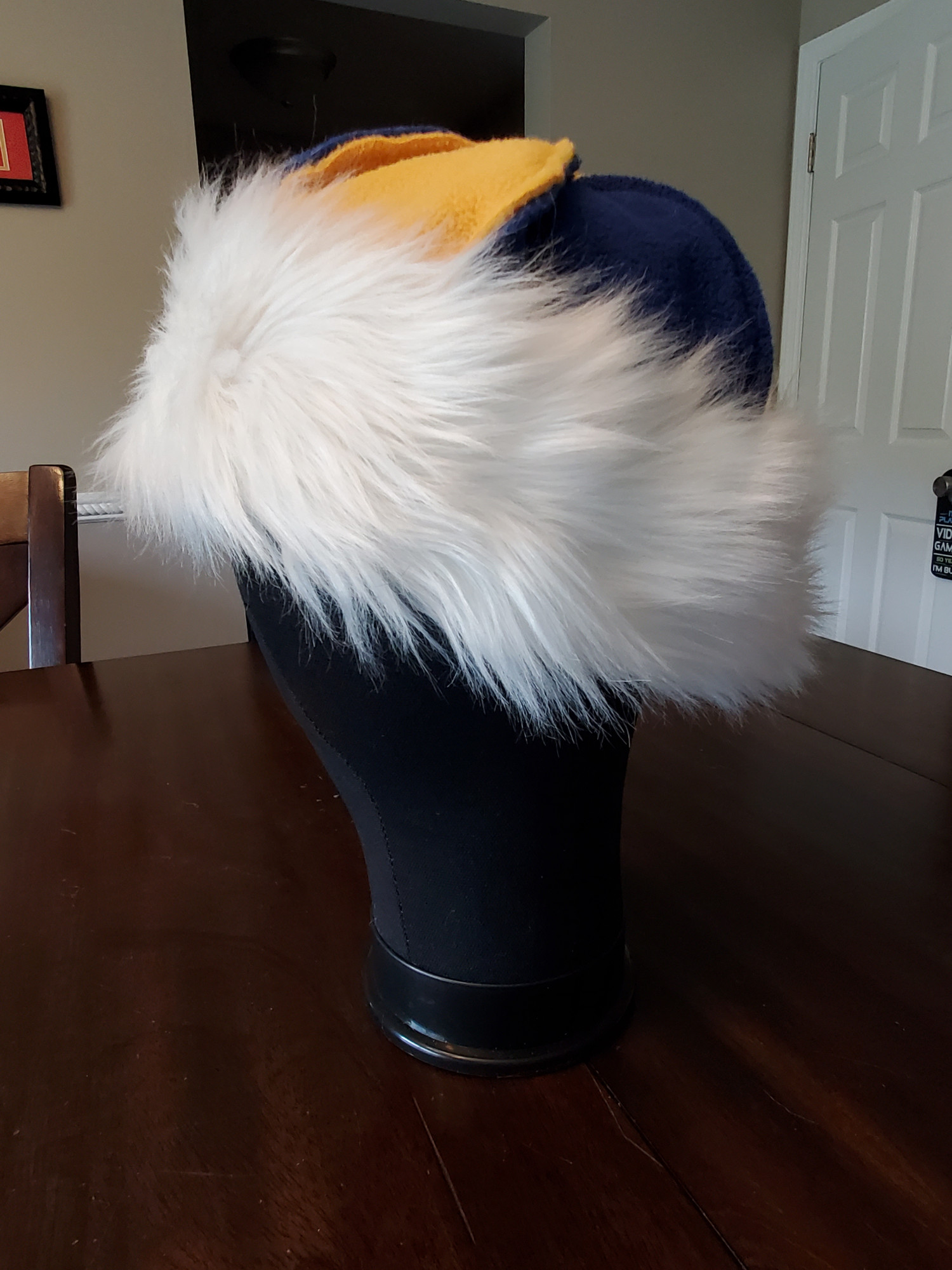 Viking Birka Hat Blue Gold Polar Fleece M