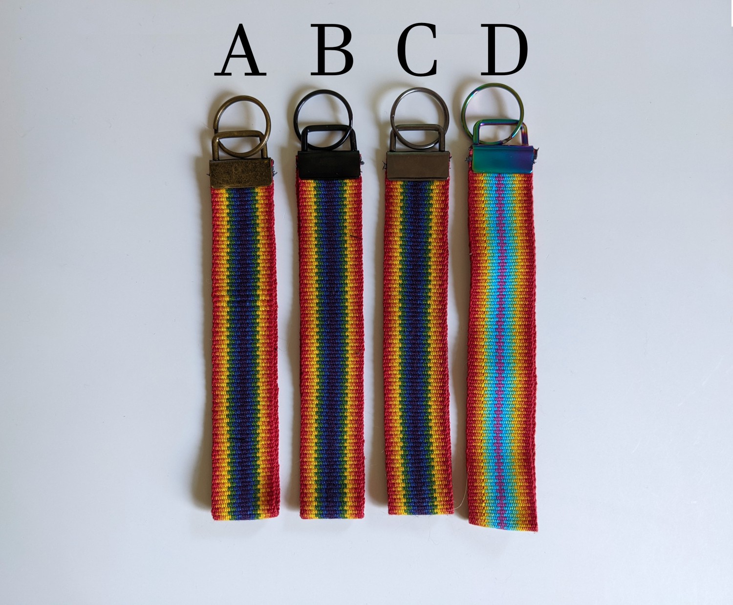 Handwoven Rainbow Pride Wristlet