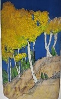 Rocky Mountain National Park - Aspen Silk Wall Hanging