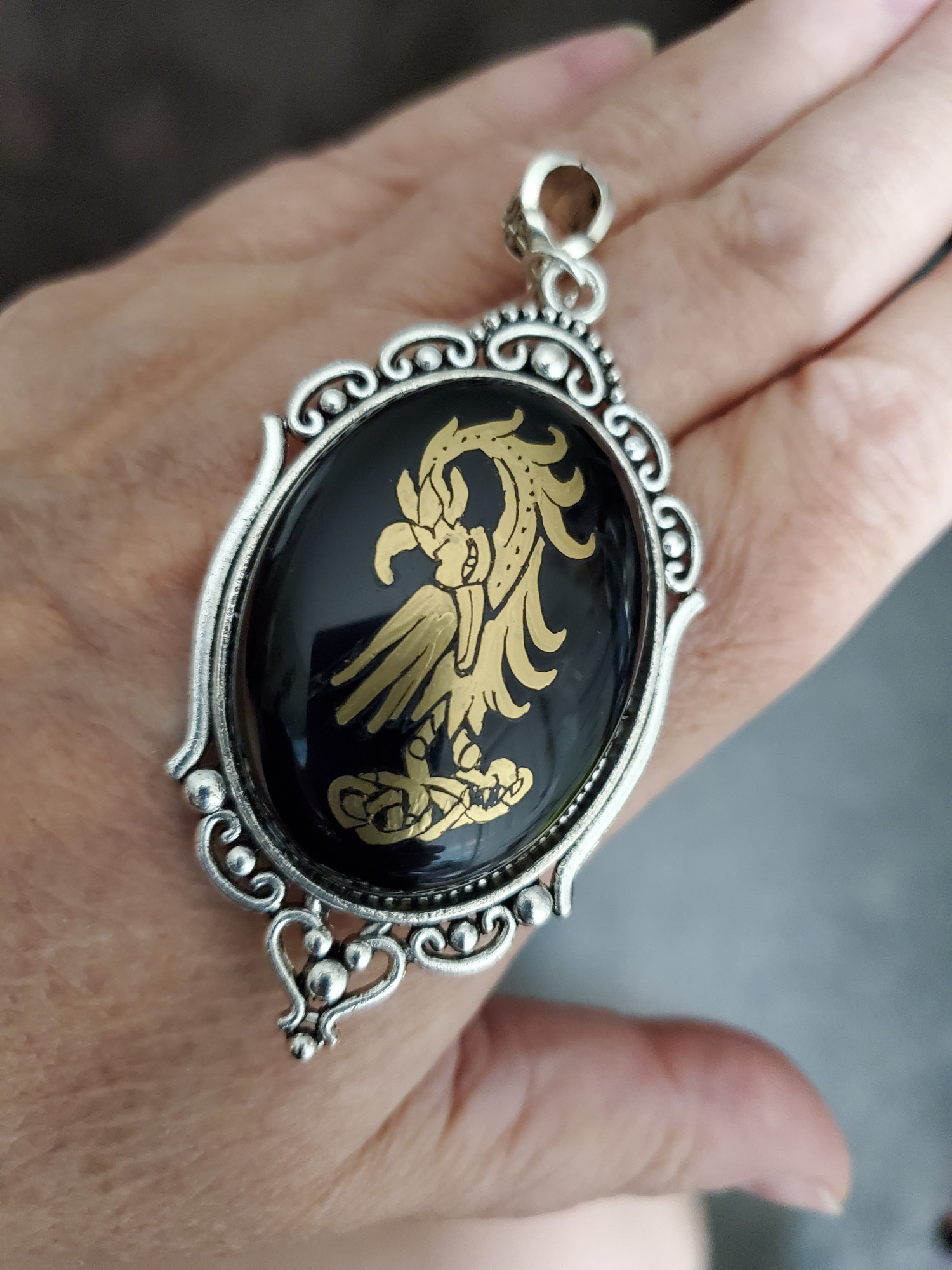 Pelican Tibetan Silver Pendant