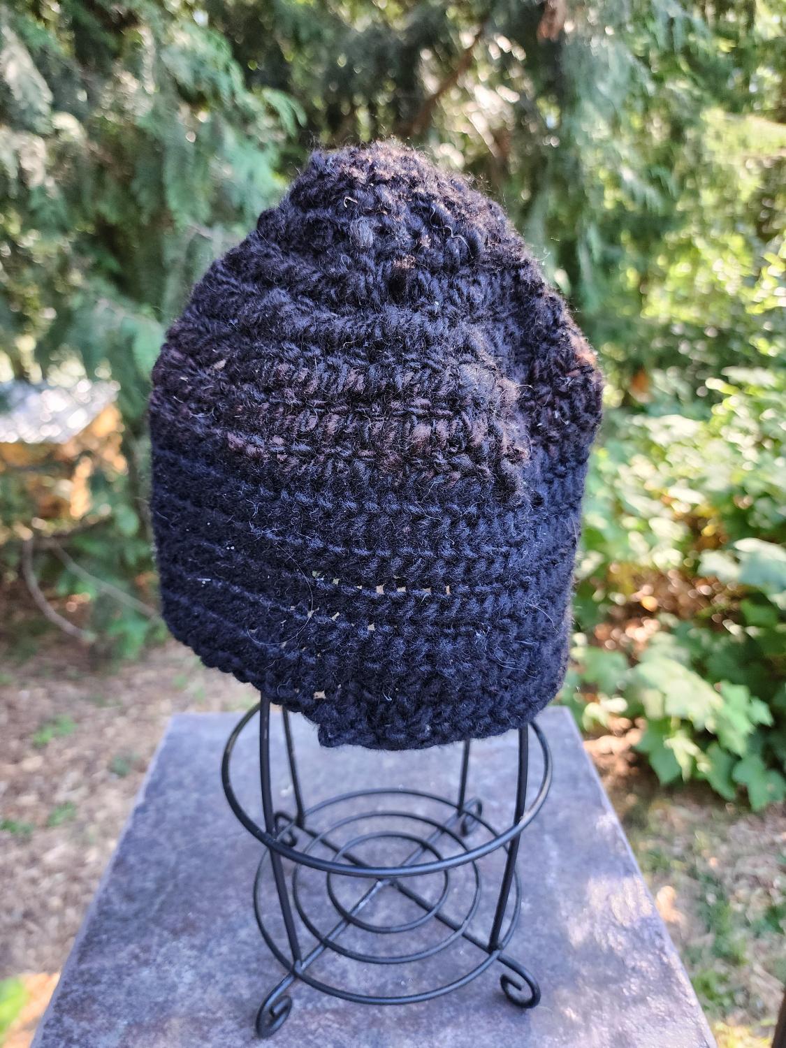 Viking, Norse, Anglo Saxon, Nalbinding hat, Hand spun and dyed wool, oslo stitch
