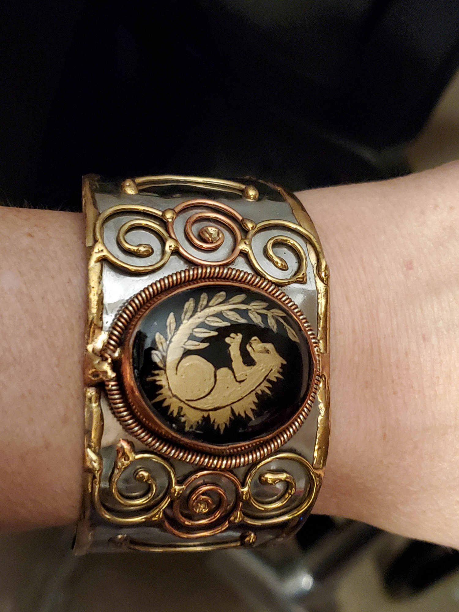 Godzilla Onyx Cuff Bracelet