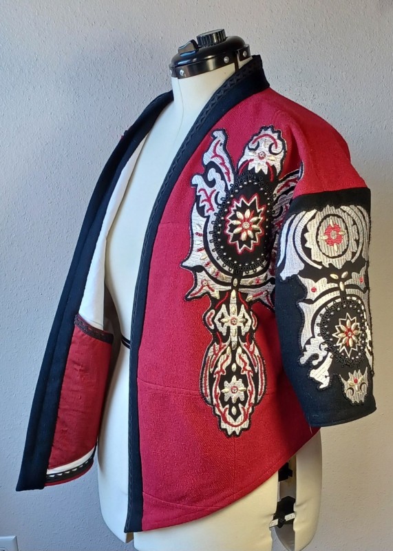 Red Appliqued Jacket