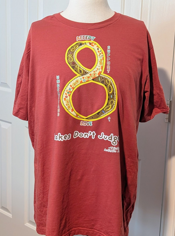 Snakes Don't Judge Autism Acceptance Cotton T-shirt