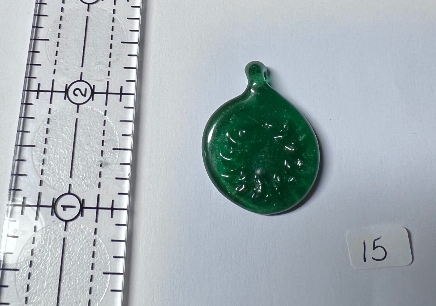 Glass Laurel Pendant