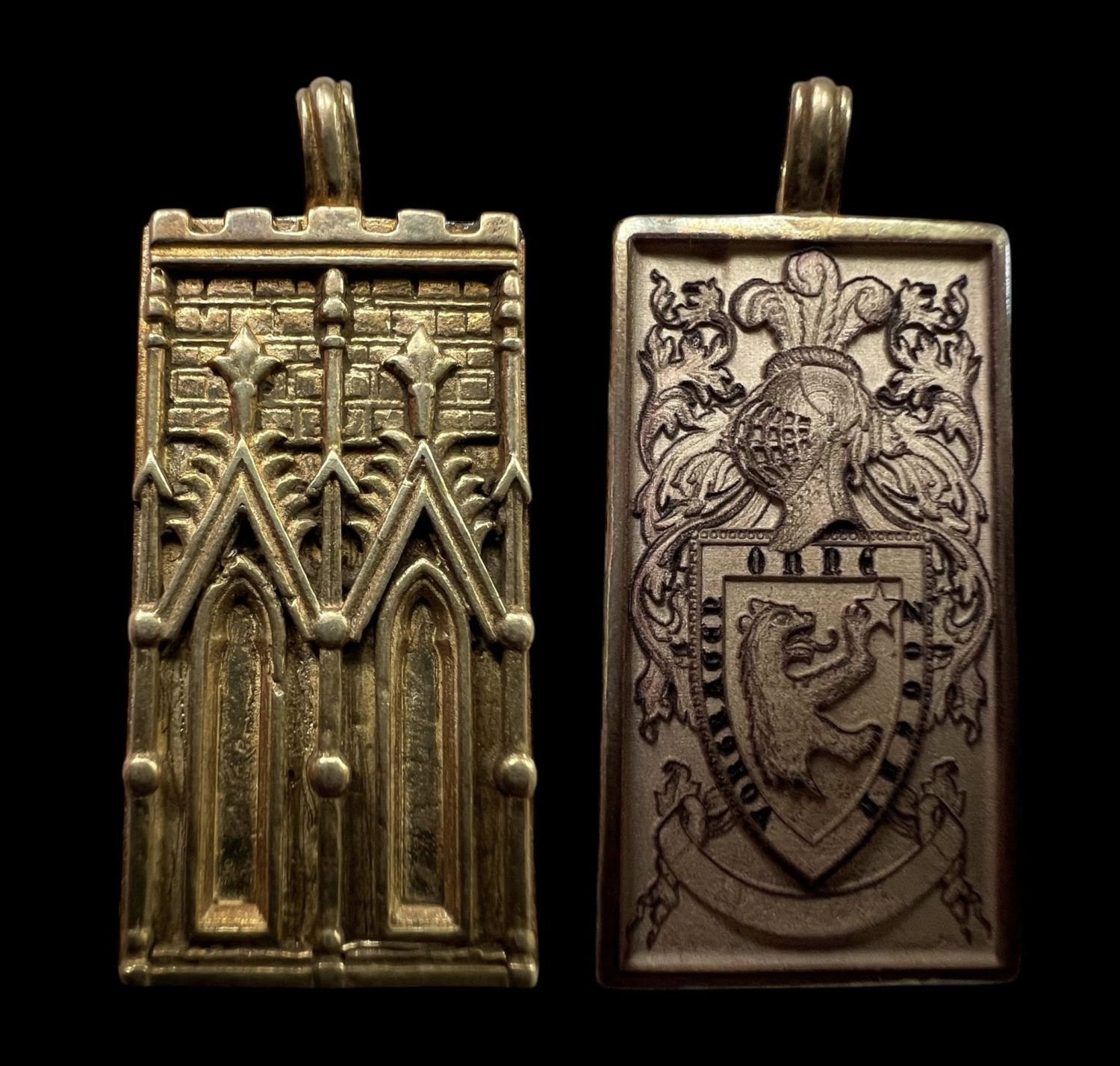 Medieval-Style Two-Sided Gothic Pendant Custom