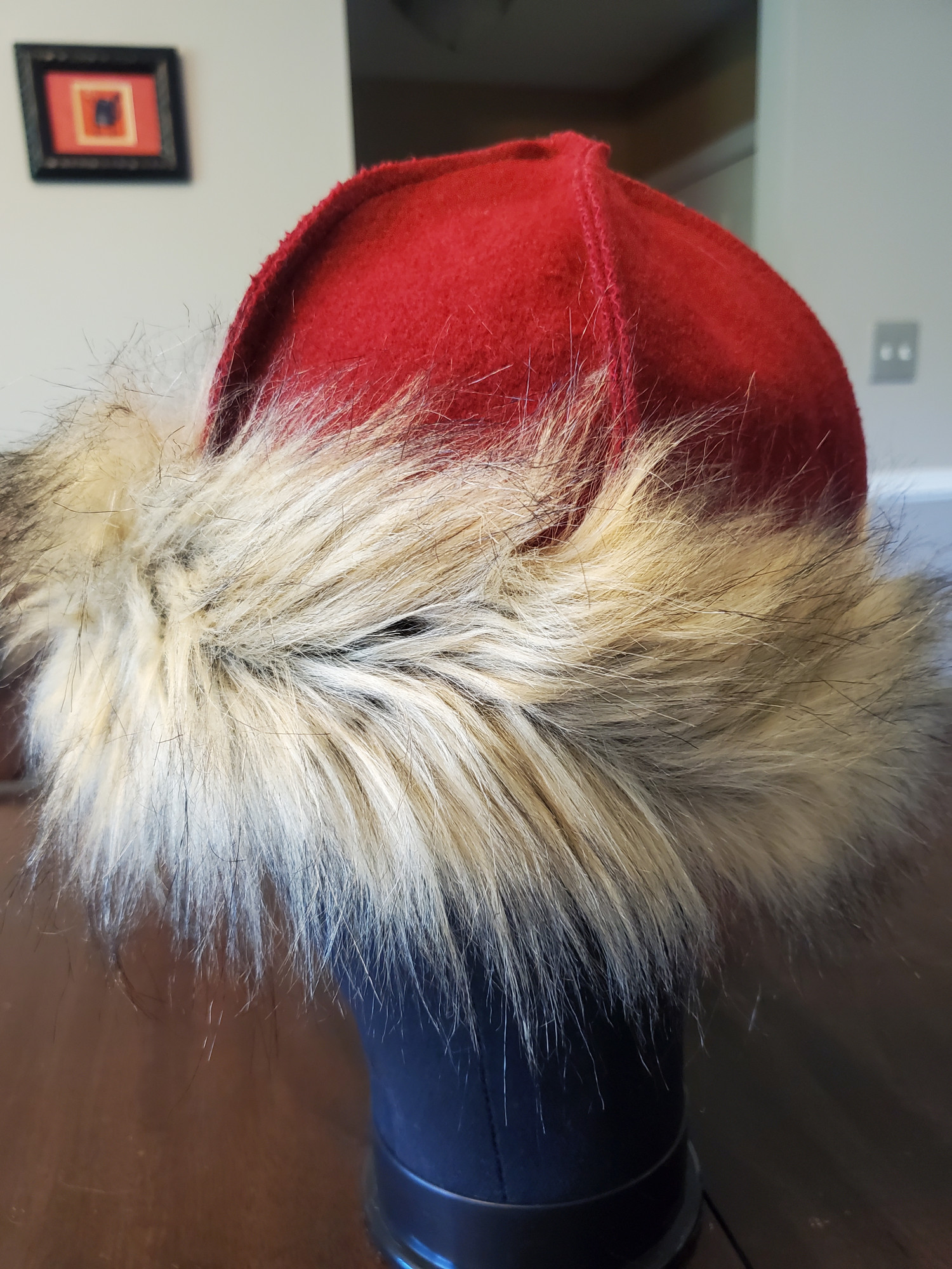 Viking Birka Hat Red Wool medium