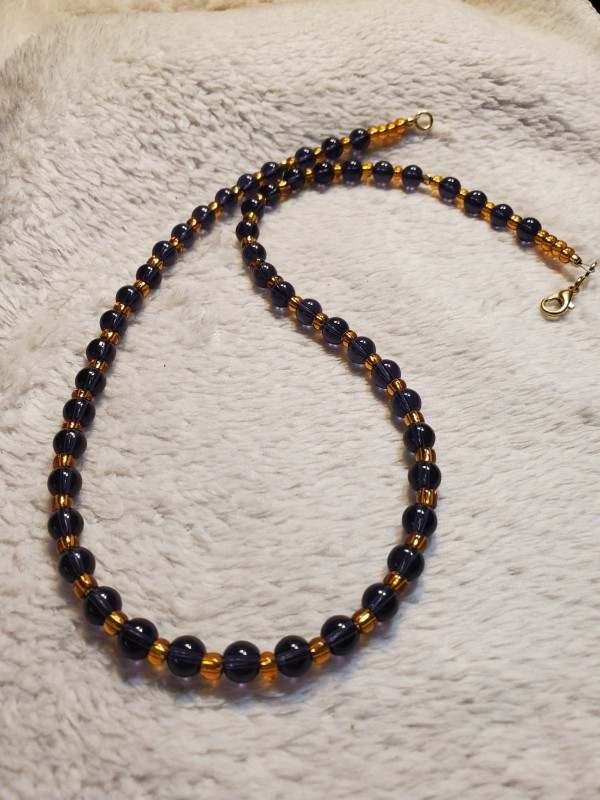 Roman Purple Glass Necklace