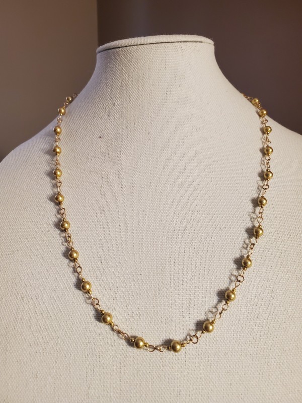 Roman Gold Pearls Necklace