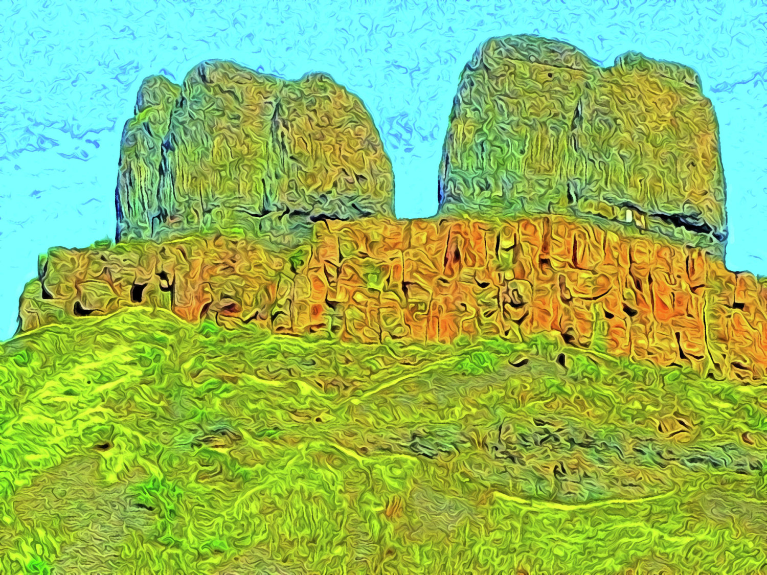 Twin Mesas Digital Print