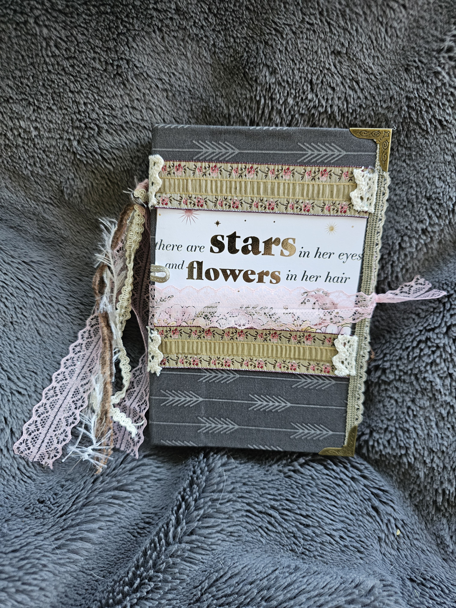Handmade Boho themed junk journal.