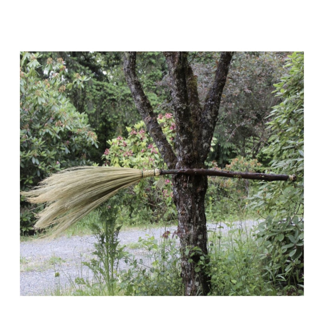 Fantastic Forest Broom - Handcrafted Functional Art