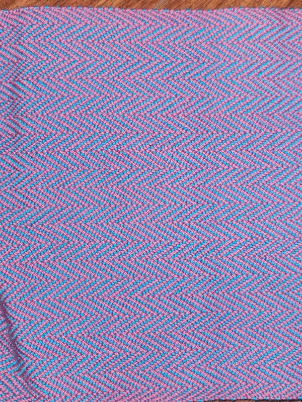 Norse Apron Blank in  Hot Fuchsia and Teal